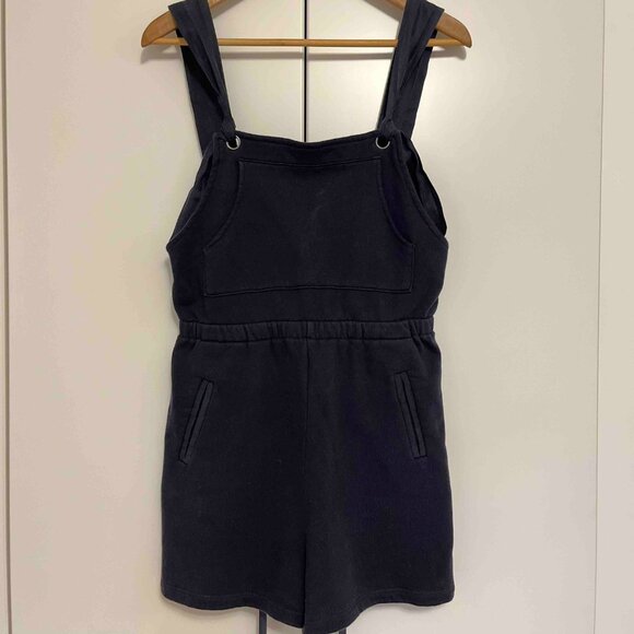 Navy Blue Romper Shorts Anthropologie S - Picture 6 of 7